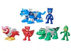 PYJAMASQUES - COFFRET TRIO D'ANIMAUX HÉROS DE 3 FIGURINES ET 3 VÉHICULES ANIMAL POWER
